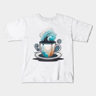 hot coffee magic cup Kids T-Shirt